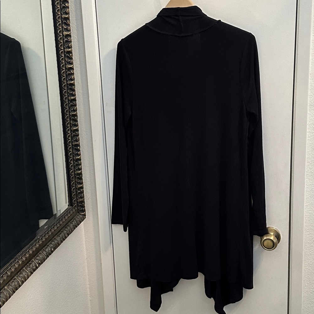 I.N.C. Glam Feather Rhinestone Embellished Open Front Duster Cardigan Size M - Picture 9 of 11